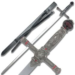 Harry Potter Monogram Sword, Custom Sword, Personalized Sword, Engraved Sword, Godric Wizzard Gryffindor Fantasy Sword