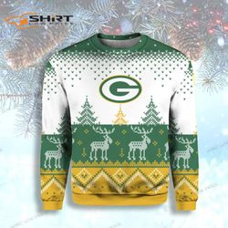 Big Logo 2021 Knit Ugly Pullover Green Bay Packer Ugly Christmas Sweater