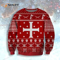 Knights Templa Ugly Christmas Sweater