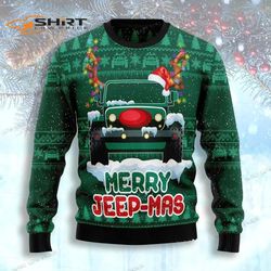 Merry Jeep Mas Ugly Christmas Sweater