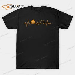Heartbeat Pumpkin Halloween T-Shirt