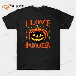 I Love Halloween Pumpkin T-Shirt