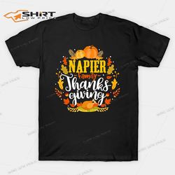 Napier Family Thanksgiving Turkey Pumpkin T-Shirt