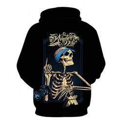 Skull Crew Hoodie 3D, Personalized All Over Print Hoodie 3D