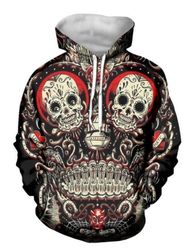 Mexican Skull Hoodie 3D, Personalized All Over Print Hoodie 3D