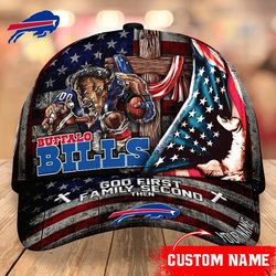 Buffalo Bills Mascot Flag Caps, NFL Buffalo Bills Caps for Fan
