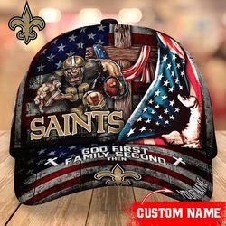 New Orleans Saints Mascot Flag Caps, NFL New Orleans Saints Caps for Fan