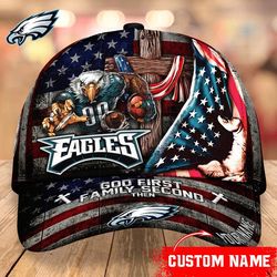 Philadelphia Eagles Mascot Flag Caps, NFL Philadelphia Eagles Caps for Fan