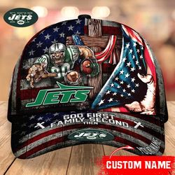 New York Jets Mascot Flag Caps, NFL New York Jets Caps for Fan