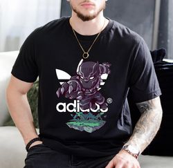 Adidas Chibi Black Panther new Fan Gift T-Shirt