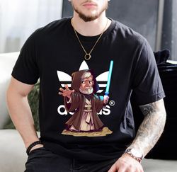 Adidas Chibi Obi Wan Fan Gift T-Shirt