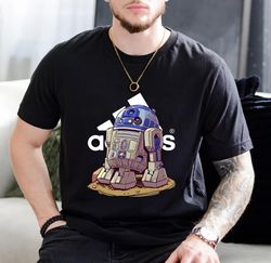 Adidas Fashion R2-D2 Chibi Starwars Fan Gift T-Shirt