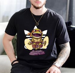 Adidas Mikey Ninja Turtle Chibi Fan Gift T-Shirt