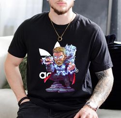 Adidas Thor Chibi Infinity War Fan Gift T-Shirt
