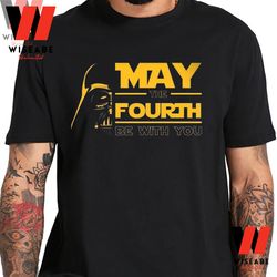 Vintage Darth Vader Star Wars May The Four Be With You T Shirt