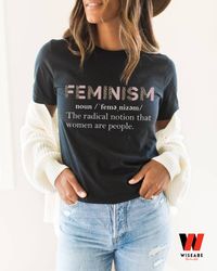 Feminism Definnition Leopard Pattern T Shirt, Womens Right Gift For Her