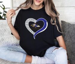 Baltimore Ravens In Diamond Heart