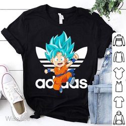 Adidas Chibi God Vegeta Dragon Balls T-Shirt, Adidas Logo t shirt