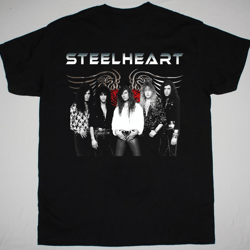 Gildan (S-5XL) STEELHEART Members Logo T-Shirt Short Sleeve Cotton Black Men S to 2345XL NB1767