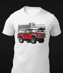1974 Red Ford Bronco Short-sleeve Unisex T-shirt1840