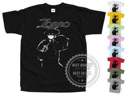 Zorro V13 T Shirt 1957 Black Colors Movie Poster All Sizes S-5xl1056