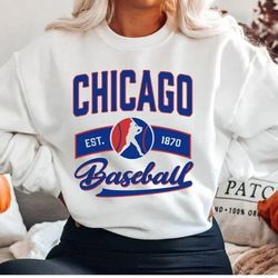 Chicago Baseball Sweatshirt Retro Chicago Sweatshirt Chicago Gameday Gear