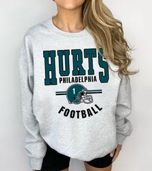 Jalen Hurts Philadelphia Football Sweatshirt, Vintage Philadelphia Football Crewneck Sweatshirt, Philadelphia T-Shirt, P
