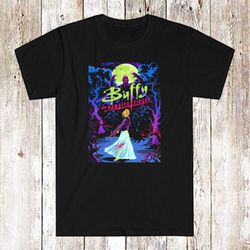 Buffy The Vampire Slayer Horror Movie Logo Men's Black T-shirt Size S-5xl4229