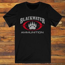 Blackwater Ammunition Academy Guns Firearms Logo Men's Black T-shirt S-3xl3769
