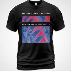 cotton t-shirt nine inch nails pretty hate machine album tee trent reznor6700