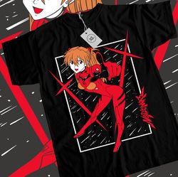 Asuka T-shirt Neon Genenesis Evangelion Japanese Waifu Girl Anime Shirt All Size5748