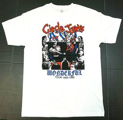 Circle Jerks T-shirt Punk Rock Tee Men's 100 Cotton White New9144