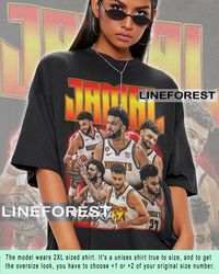 jamal murray westbrook tshirt basketball shirt vintage 90s slam dunk homage retro classic design sport graphic tee unise