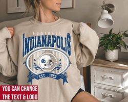 Indianapolis Football Sweatshirt , Indianapolis Football shirt , Vintage Style Indianapolis Football Sweatshirt , Indian