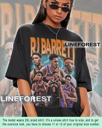 rj barrett westbrook tshirt basketball shirt vintage 90s slam dunk homage retro classic design sport graphic tee unisex