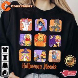 Disney Winnie The Pooh Characters Halloween Sweatshirt