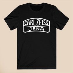 Carl Zeiss Jena Logo Men's Black T-shirt Size S-5xl8483