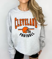 Cleveland Football Sweatshirt, Vintage Cleveland Football Crewneck Sweatshirt, Cleveland T-Shirt, Cleveland Hoodie, NFL