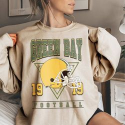 Green Bay Football Sweatshirt, Retro Green Bay Football Crewneck Sweatshirt, Green Bay Football Shirt, Vintage Green Bay