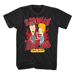 Beavis And Butthead The Crime Spree Men's T-shirt Breaking The Law Iconic Tv8909