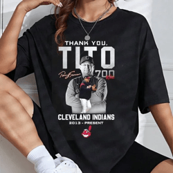 Unisex Thank you Tito Cleveland Indians 2013 Present Signature Shirt Gifts