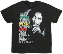 Bob Marley - Good Music Hits Adult T-shirt In Black S-5xl5465