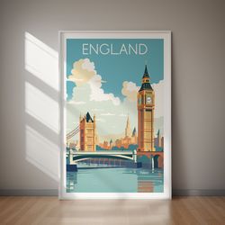 ENGLAND Travel Poster - AFFORDABLE Solutions For Your Walls, Traditional Poster, Digital Download, Wall Print, Country P