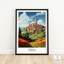 Siena Print  Home Dcor Poster Gift  Birthday present  Wedding anniversary gift  Wall Art Print