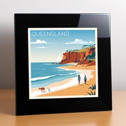 Queensland Travel Poster, Tourist Location, Windows Edition, High Resolution Digital Download, Easy Print, Wall Decor, U