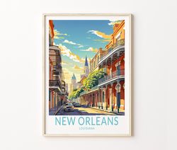 New Orleans Travel Poster, New Orleans Poster Print, New Orleans Custom travel poster, Personalized Travel Poster, Birth