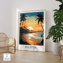 Malaysia Poster Of Perhentian Islands undefined Travel Print undefined New Home Gift undefined Moving Gift undefined Airbnb Wall Art undefined Vacation Home Poster