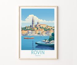 Rovin Croatia Travel Print, Rovin Croatia Poster Print, Rovin Wall Art, Croatia Wall Decor, Croatia Travel, Birthday Gif