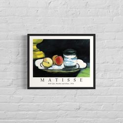 Henri Matisse - Still Life, Peaches and Glass, 1916 - Vintage Gallery Wall Art, Matisse Poster Artwork