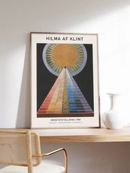 Hilma af Klint Poster, Abstract Art, Hilma af Klint, Altarpiece, Exhibition Poster, Museum Quality Art Printing on Paper